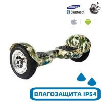 Гироскутер с Влагозащитой Smart Balance 10" c Приложением и Самобалансировкой (Хаки)