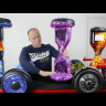 Гироскутер с Влагозащитой Smart Balance 10" c Приложением и Самобалансировкой (Черный с черепами) Видео