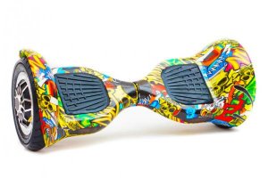 Гироскутер с Влагозащитой Smart Balance 10" Внедорожный (Желтый граффити)
