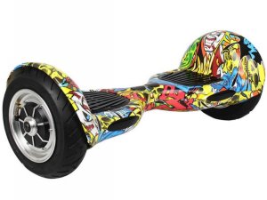 Гироскутер с Влагозащитой Smart Balance 10" Внедорожный (Желтый граффити)